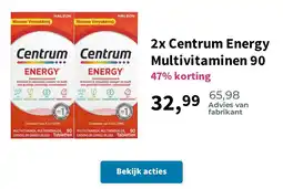 Plein.nl Centrum Energy Multivitaminen aanbieding