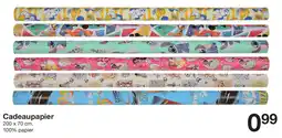 Zeeman Cadeaupapier aanbieding