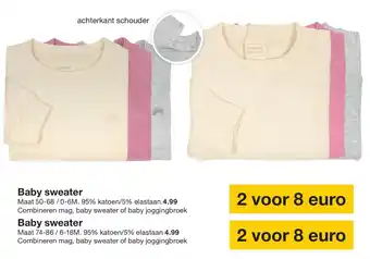 Zeeman Baby Sweater aanbieding