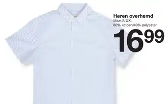 Zeeman Heren overhemd aanbieding