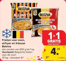 Carrefour Market Frieten voor oven, airfryer en friteuse Belviva aanbieding