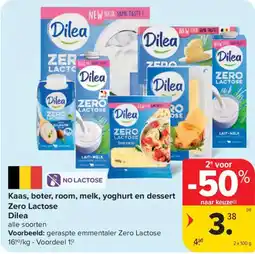Carrefour Market Kaas, boter, room, melk, yoghurt en dessert Zero Lactose aanbieding