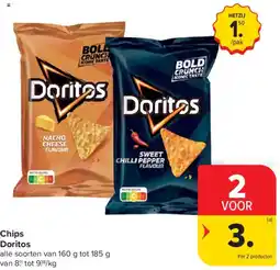 Carrefour Market Chips Doritos aanbieding