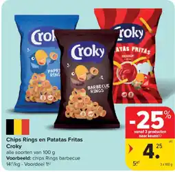 Carrefour Market Chips Rings en Patatas Fritas Croky aanbieding