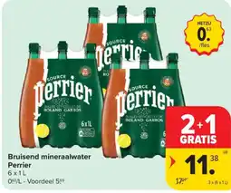 Carrefour Market Bruisend mineraalwater Perrier aanbieding