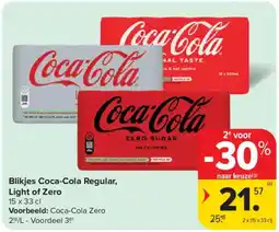 Carrefour Market Blikjes Coca-Cola Regular, Light of Zero aanbieding