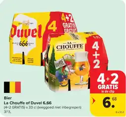 Carrefour Market Bier La Chouffe of Duvel 6,66 aanbieding