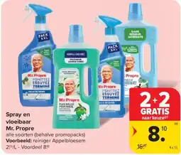 Carrefour Market Spray en vloeibaar Mr. Propre aanbieding