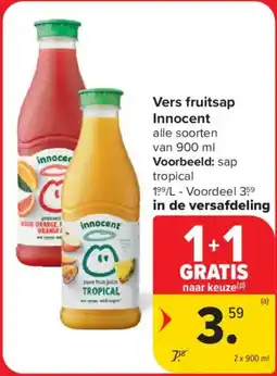 Carrefour Market Vers fruitsap Innocent aanbieding