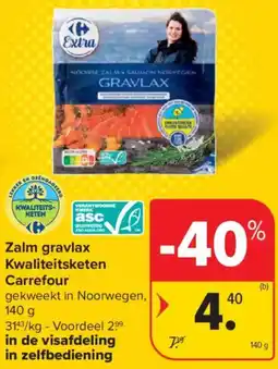 Carrefour Market Zalm gravlax Kwaliteitsketen Carrefour aanbieding