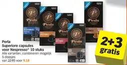 Albert Heijn Perla Superiore capsules voor Nespresso aanbieding