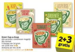 Albert Heijn Knorr Cup a Soup aanbieding