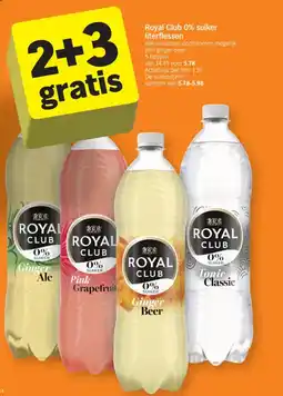 Albert Heijn Royal Club 0% suiker literflessen aanbieding