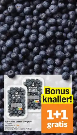 Albert Heijn AH Blauwe bessen aanbieding
