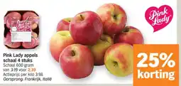 Albert Heijn Pink Lady appels schaal 4 stuks aanbieding