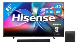 Coolblue Hisense 85 QLED E7Q (2025) + Hisense AX3120Q aanbieding