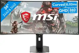 Coolblue MSI MPG 341CQR X36 QD-OLED Curved aanbieding