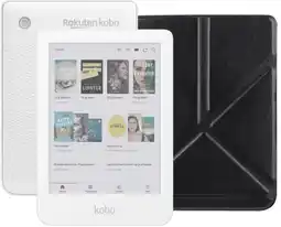 Coolblue Kobo Clara Colour Wit + BlueBuilt Book Case Zwart aanbieding
