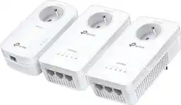 Coolblue TP-Link TL-WPA8635P Kit WiFi 1300 Mbps 3 adapters aanbieding