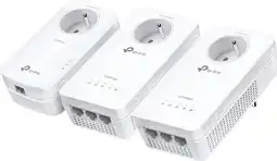 Coolblue TP-Link TL-WPA8635P Kit WiFi 1300 Mbps 3 adapters aanbieding