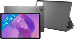 Coolblue Lenovo Idea Tab 11 inch 256GB Wifi Grijs met Stylus + Book Case Grijs aanbieding