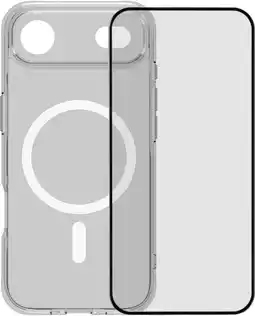 Coolblue BlueBuilt Protective Back Cover met MagSafe iPhone Air Transparant + Screenprotector Glas aanbieding