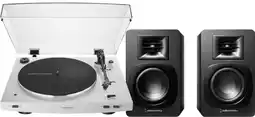 Coolblue Audio Technica AT-LP3XBT Blanc + Audio-Technica ATH-SP3X Noir aanbieding