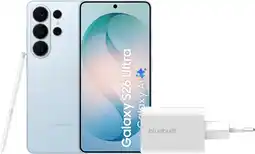 Coolblue Samsung Galaxy S26 Ultra 1 To Bleu Clair 5G + BlueBuilt Chargeur 65Watts Blanc aanbieding