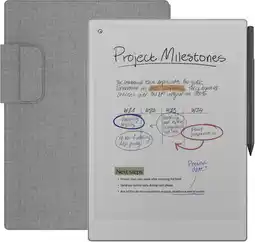 Coolblue reMarkable Paper Pro + BlueBuilt Book Case Grijs aanbieding