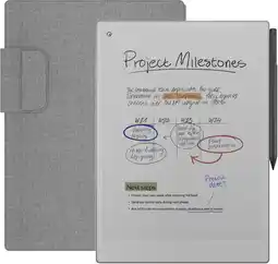 Coolblue reMarkable Paper Pro + BlueBuilt Book Case Grijs aanbieding