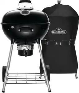 Coolblue Napoleon Premium Kettle 57 cm + Napoleon Housse pour Premium et Pro Kettle 57 cm aanbieding