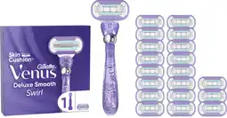 Coolblue Gillette Venus Extra Smooth Swirl + 19 navulmesjes aanbieding