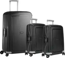 Coolblue Samsonite S'cure Spinner 75+55+55cm Black kofferset aanbieding