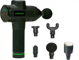 Coolblue Tunturi Pistolet de Massage + Tête de Massage Chaud et Froid aanbieding