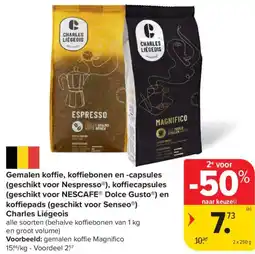 Carrefour Germalen koffie magnicio aanbieding