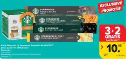 Carrefour Koffie starbucks by nespresso, starbucks by nescafe dolce gusto en koffiebonen aanbieding