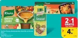 Carrefour Bouillon Finesse, Bouillonketeltje, Salad Mix en Aromat Knorr aanbieding