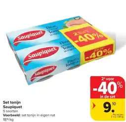 Carrefour Set tonijn Saupiquet aanbieding