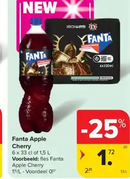 Carrefour Fanta Apple Cherry aanbieding