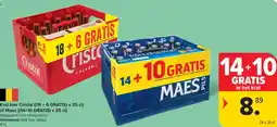 Carrefour Krat bier Cristal of maes aanbieding