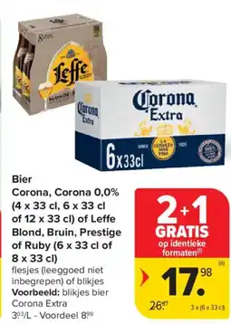 Carrefour Bier Corona aanbieding