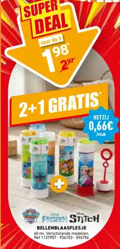 Trafic Bellenblaasflesje aanbieding