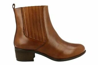 Berca Shoes Steven New York by Spm Enkellaars Dames Trend Western Sunny - Cognac aanbieding