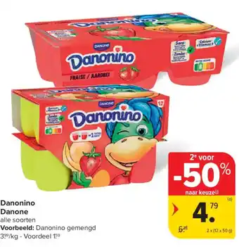 Carrefour Danonino danone aanbieding