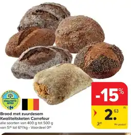 Carrefour Brood met zuurdesem Kwaliteitsketen Carrefour aanbieding