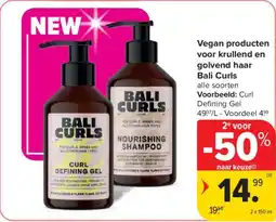 Carrefour Vegan Producten voor krullend en golvend haar Bali Curls aanbieding