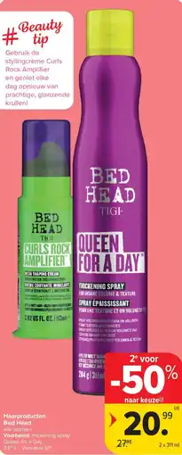 Carrefour Haarproducten Bed Head aanbieding