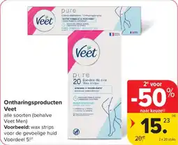 Carrefour Ontharingsproducten Veet aanbieding