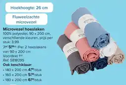 Carrefour Microvezel Hoeslaken aanbieding