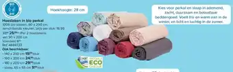 Carrefour Hoeslaken in Bio Perkal aanbieding